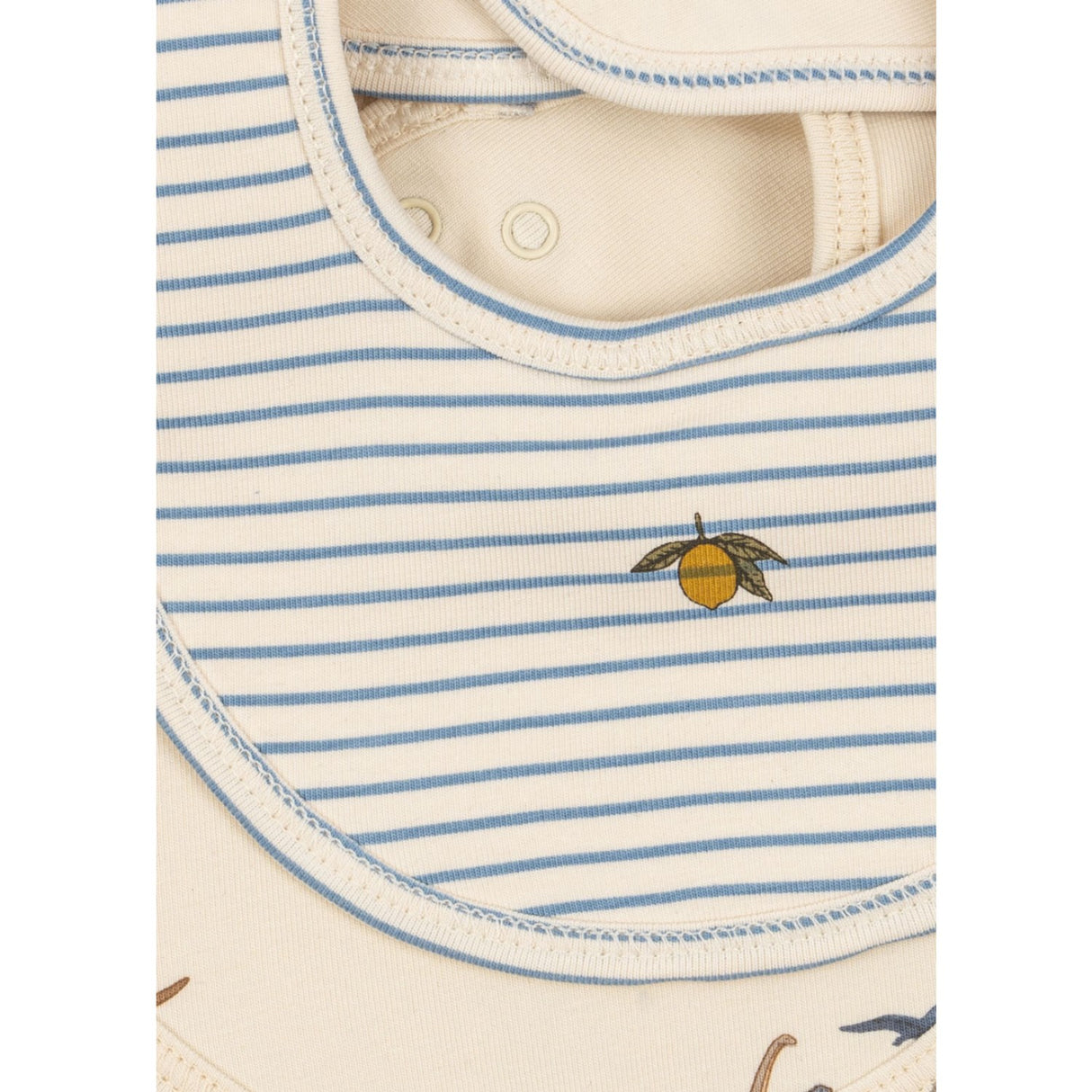 Konges Sløjd Kubi/Stripe Bluie Basic 2 Pack Haklapp