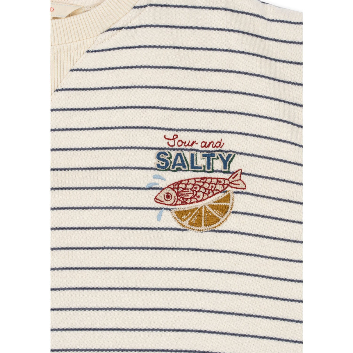 Konges Sløjd Captains Blue/Antique White Amio Sweat Skjorta Ocs