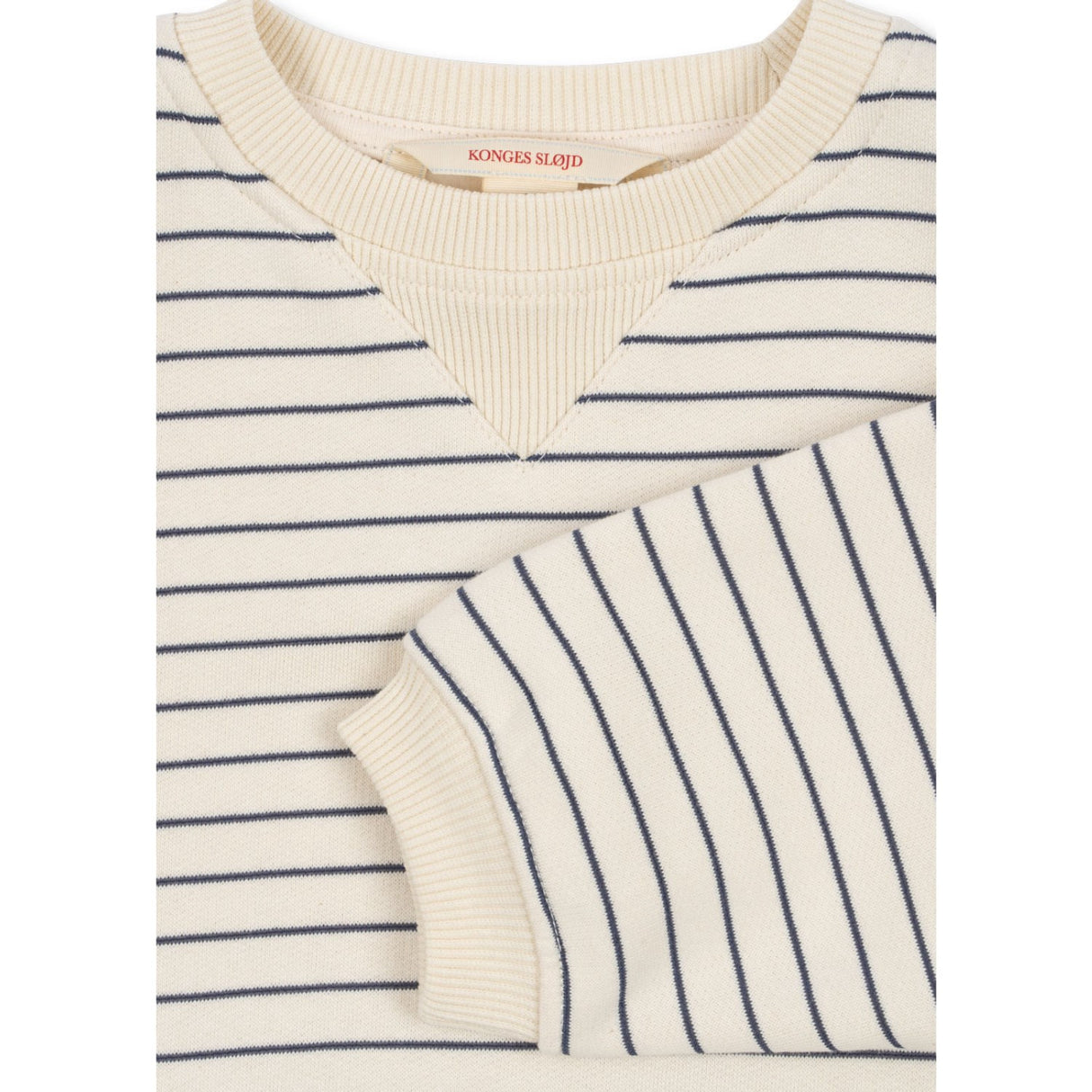 Konges Sløjd Captains Blue/Antique White Amio Sweat Skjorta Ocs