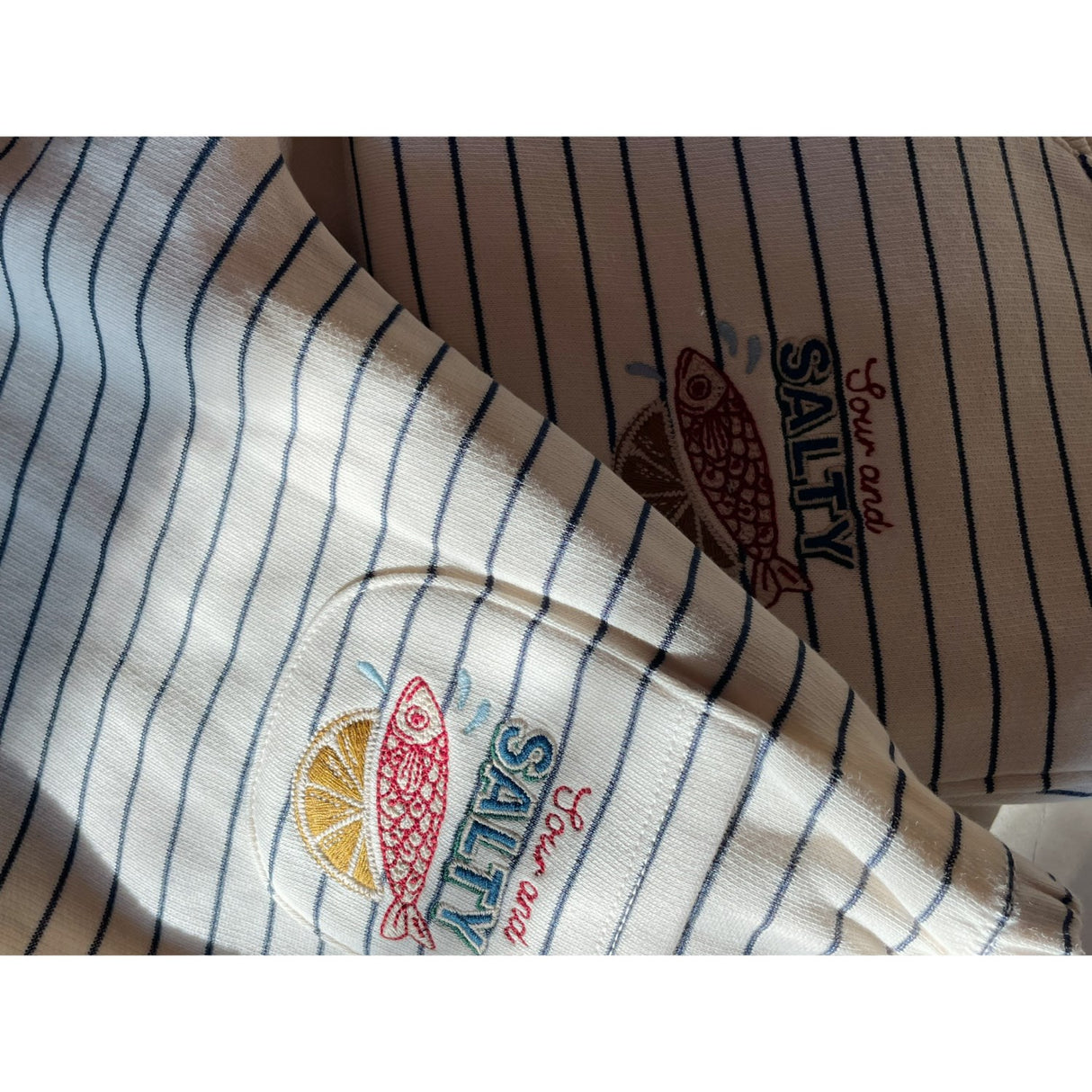 Konges Sløjd Captains Blue/Antique White Amio Sweat Skjorta Ocs