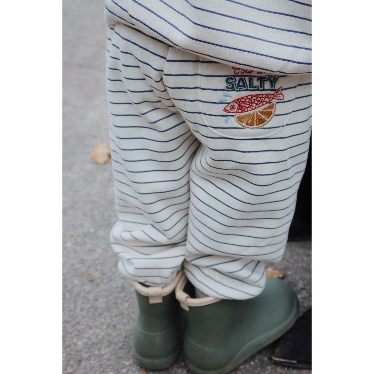 Konges Sløjd Captains Blue/Antique White Amio Sweat Byxor Ocs