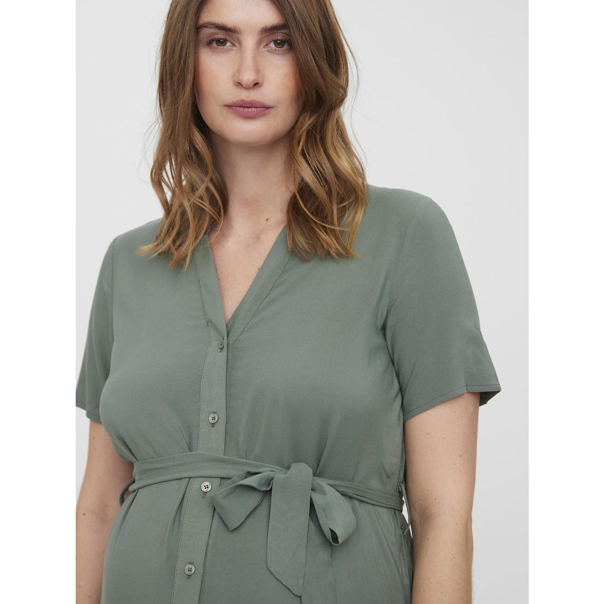 Vero Moda Maternity Laurel Wreath Vica Skjorta Klänning Noos