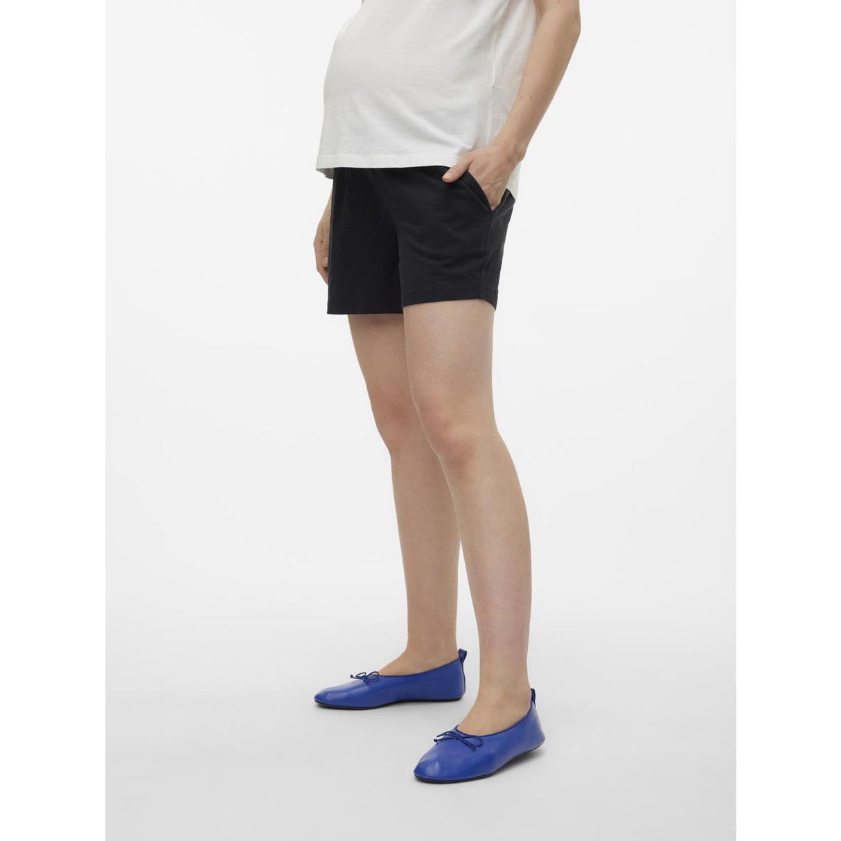 Mama;licious Black Mlivy Jersey Shorts Noos