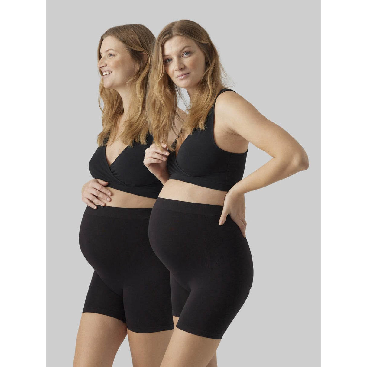 Mama;licious Black Black Mlamiya New Hotpants 2-Pack Noos