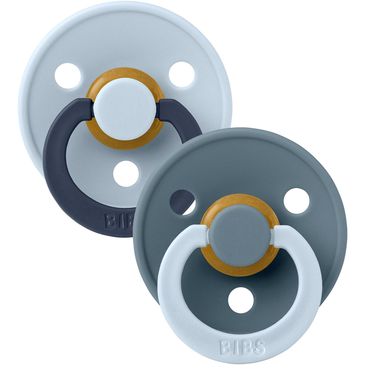 Bibs Baby Blue Napp Studio Colour 2-Pack Fusion Latex Petrol Mix