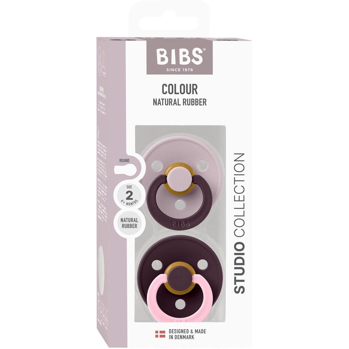 Bibs Dusky Lilac Napp Studio Colour 2-Pack Fusion Latex Plum Mix