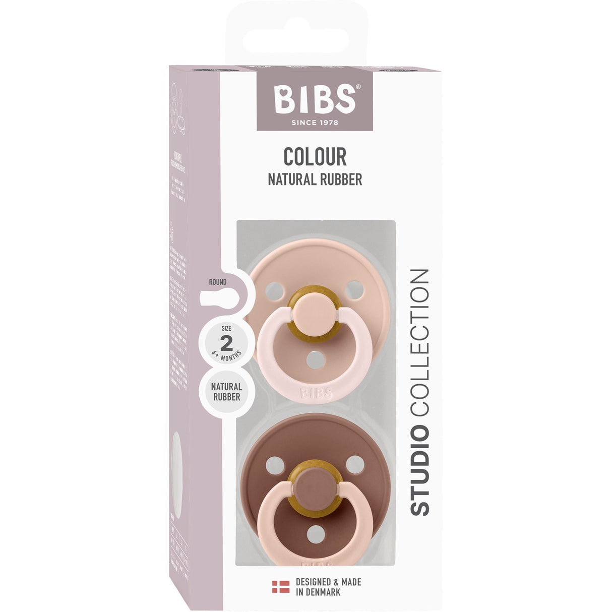 Bibs Blush Napp Studio Colour 2-Pack Fusion Latex Woodchuck Mix
