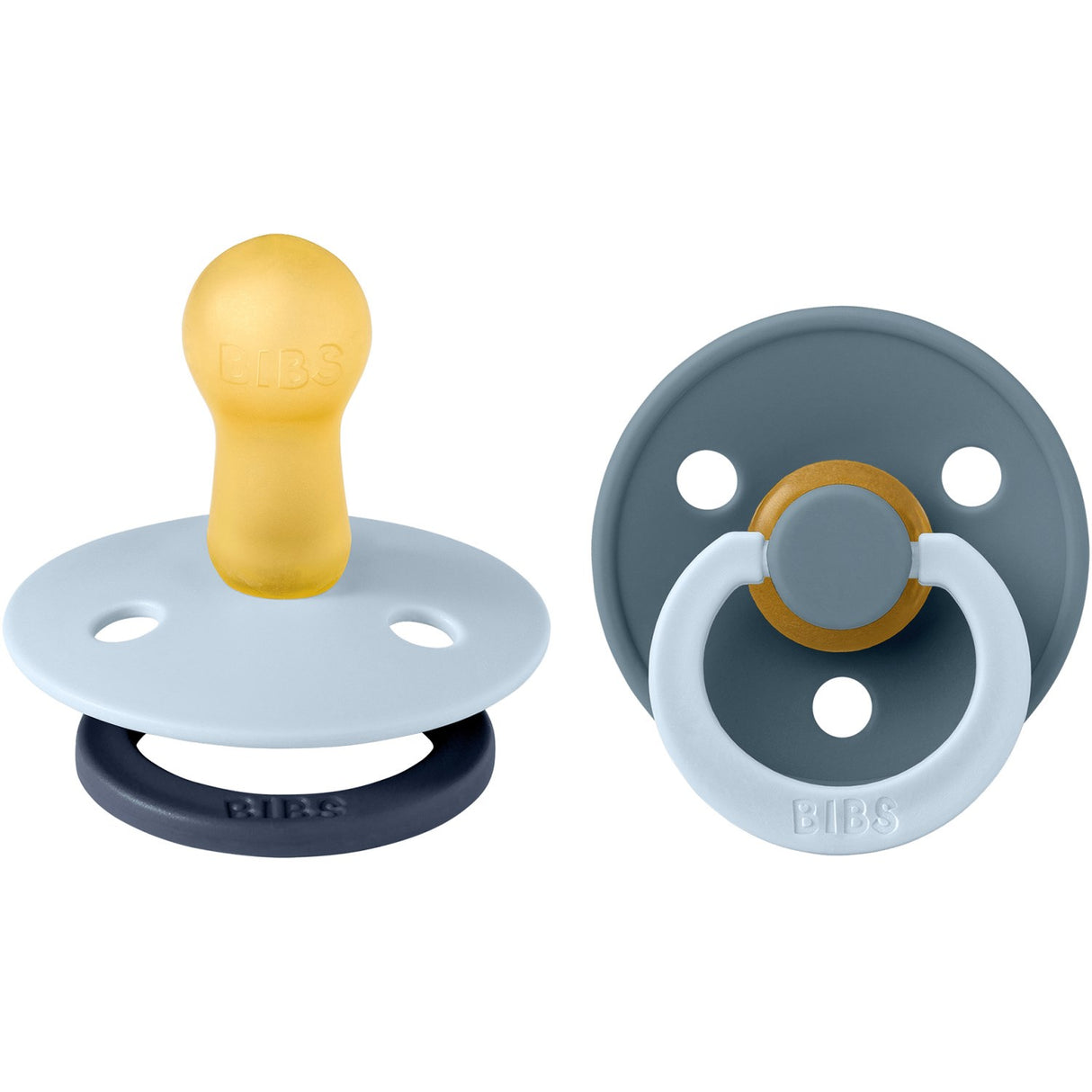 Bibs Baby Blue Napp Studio Colour 2-Pack Fusion Latex Petrol Mix