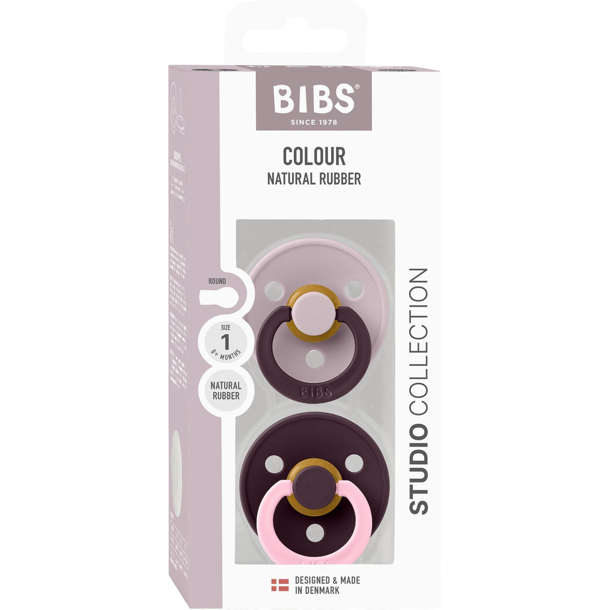 Bibs Dusky Lilac Napp Studio Colour 2-Pack Fusion Latex Plum Mix