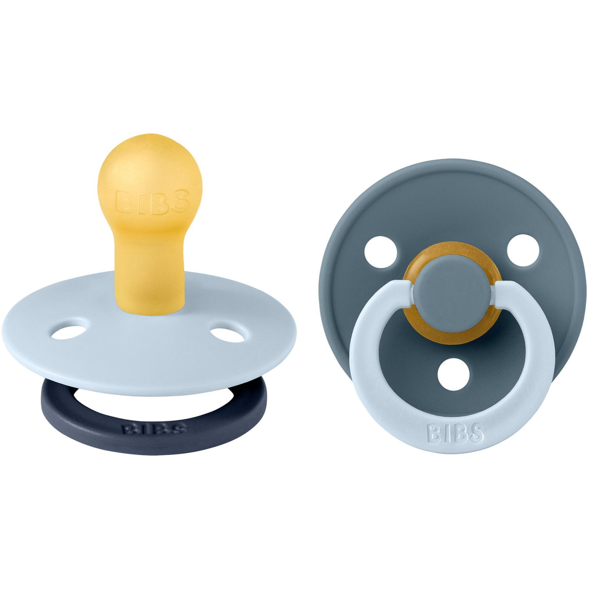 Bibs Baby Blue Napp Studio Colour 2-Pack Fusion Latex Petrol Mix