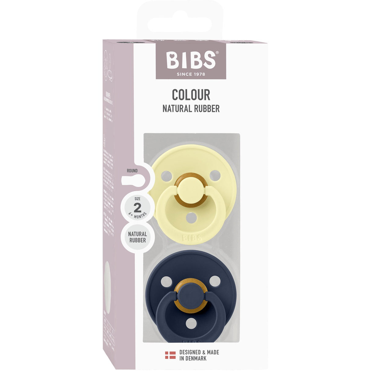 Bibs Luna Napp Colour 2-Pack Latex Deep Space