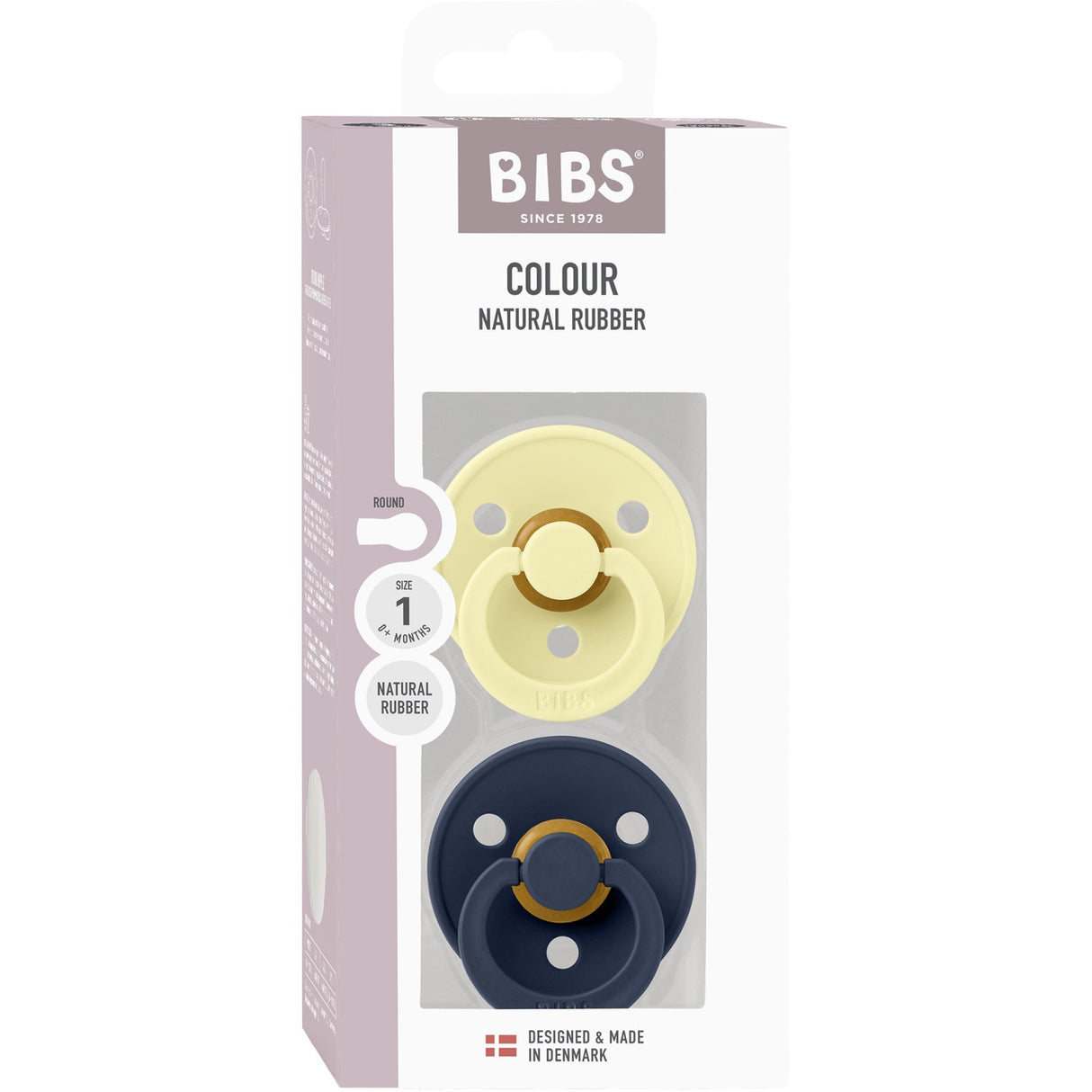 Bibs Luna Napp Colour 2-Pack Latex Deep Space