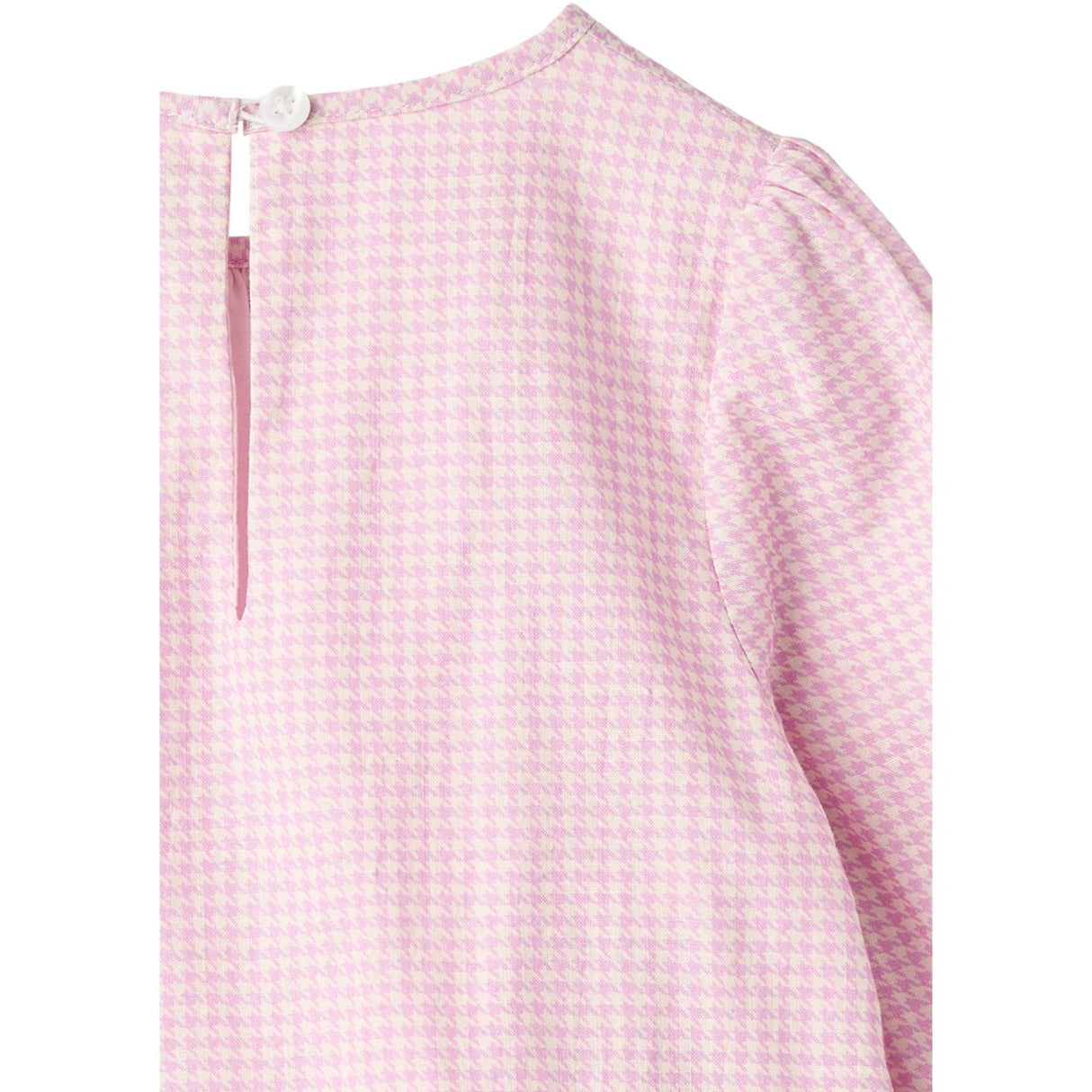 COPENHAGEN COLORS Syringa Comb. Houndstooth Blus W. Embroidery