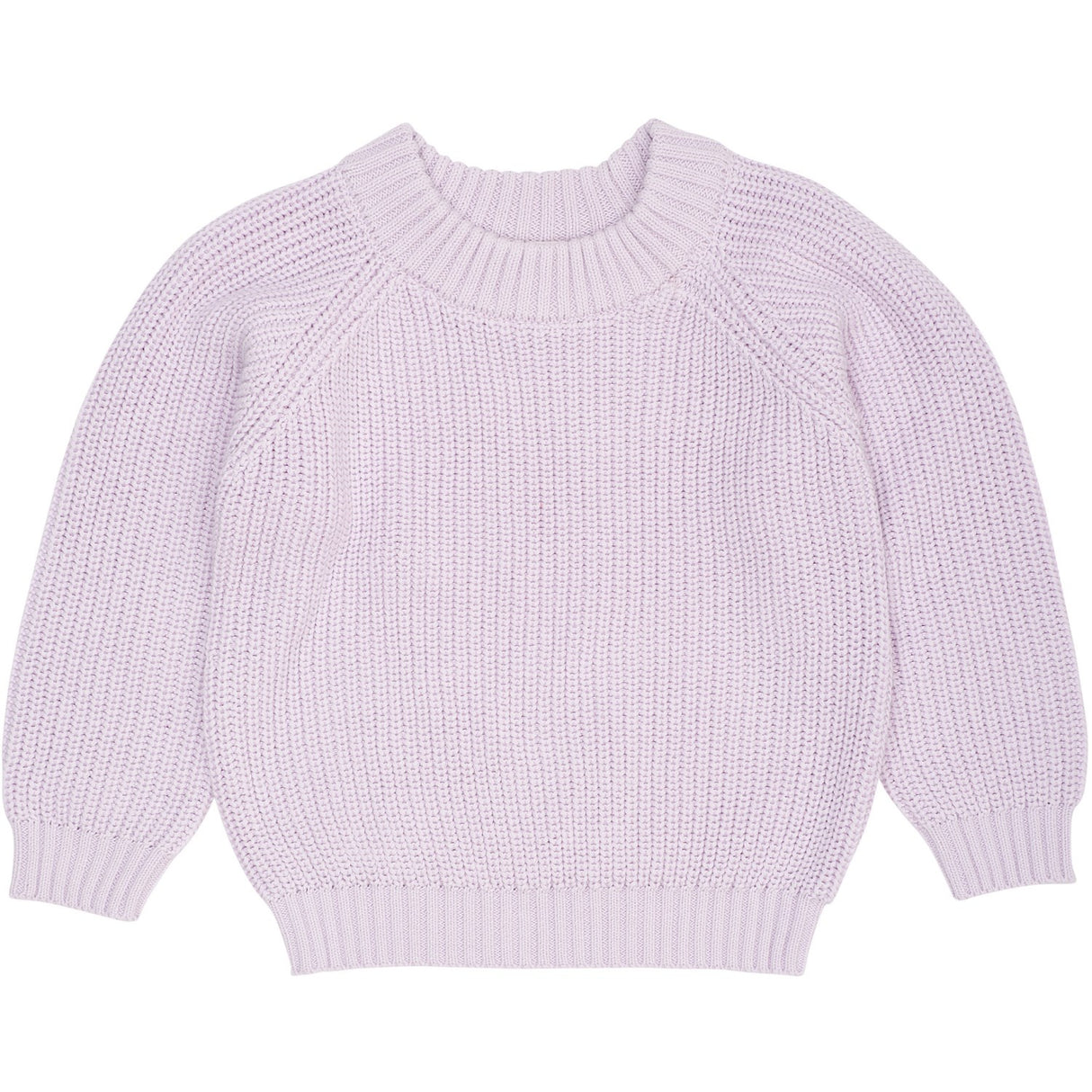 COPENHAGEN COLORS Lavender Stickad Classic Rib Blus