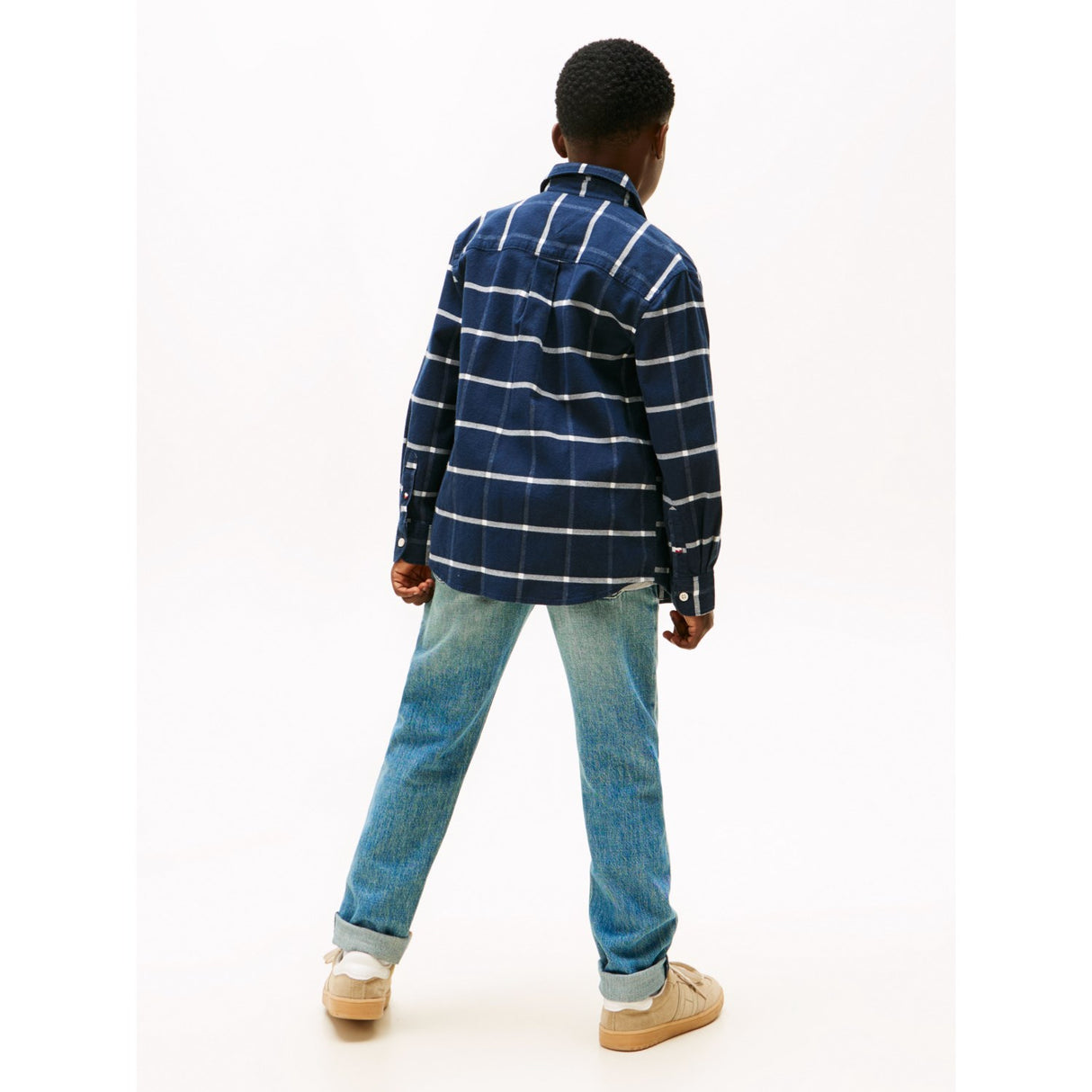 Tommy Hilfiger Black Check Window Pane Check Skjorta Ls