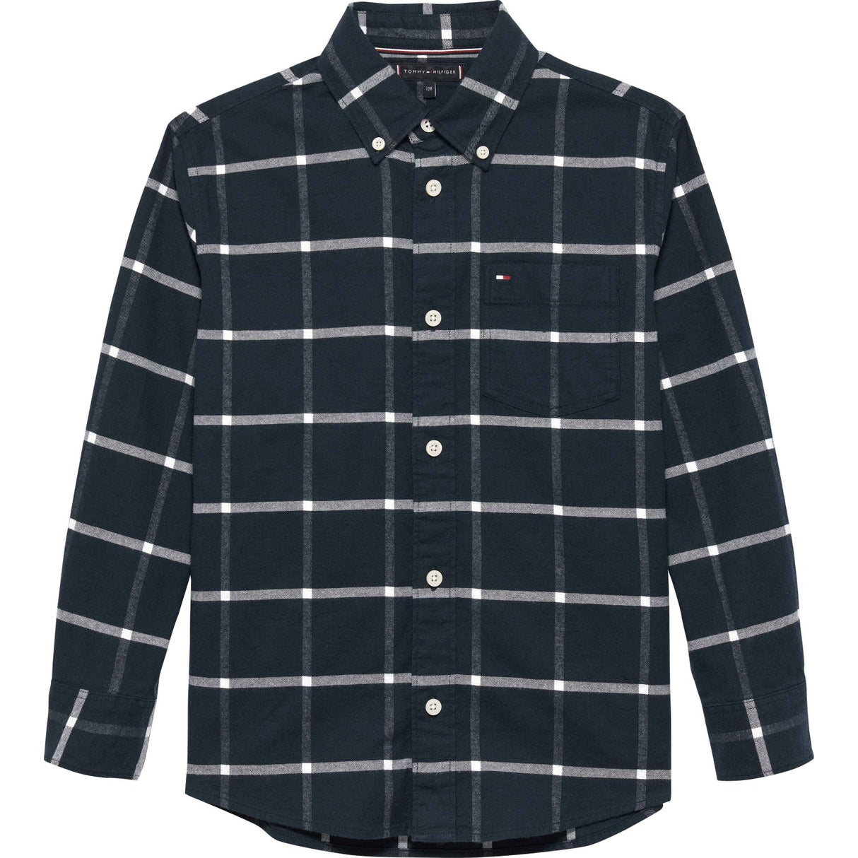 Tommy Hilfiger Black Check Window Pane Check Skjorta Ls