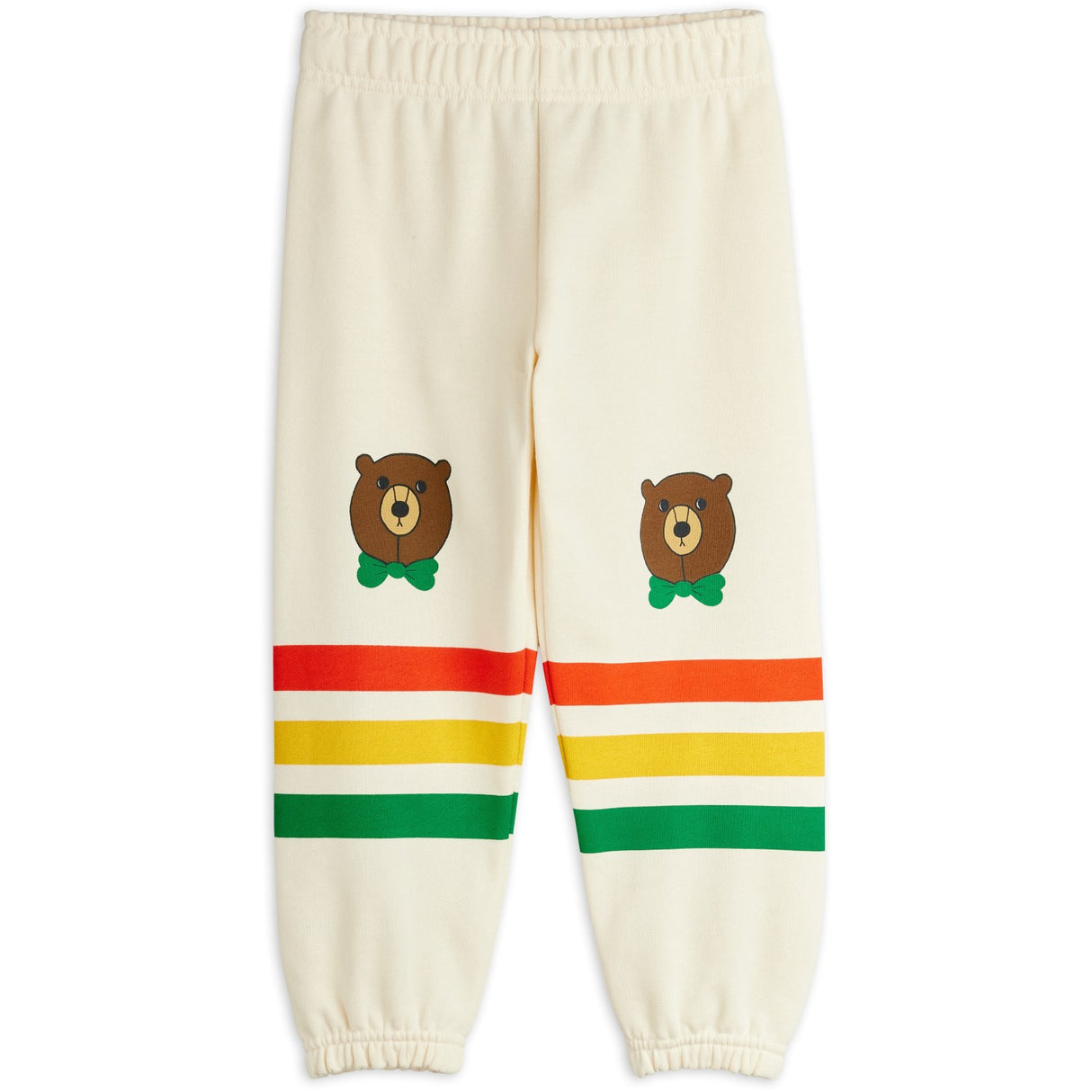 Mini Rodini Off-white Björn Stripe Sweatpants