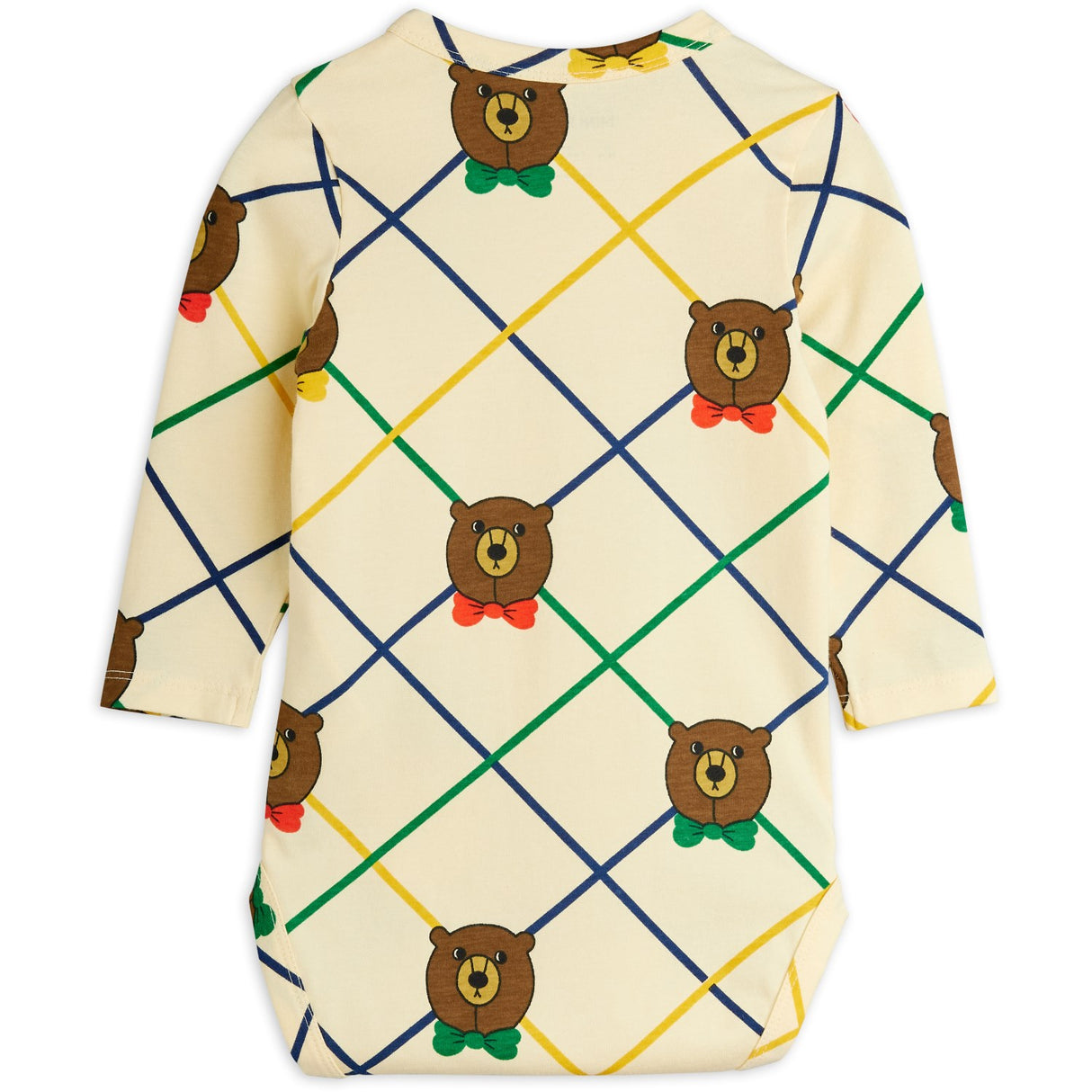 Mini Rodini Off-white Björn Check AOP Ls Body