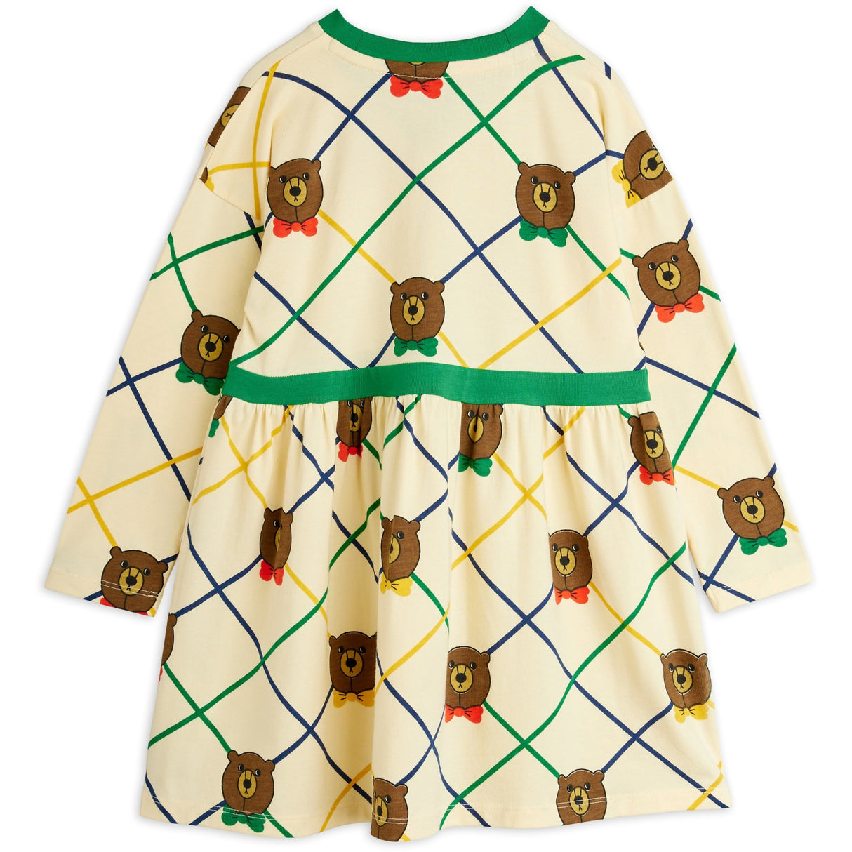 Mini Rodini Off-white Björn Check AOP Ls Klänning