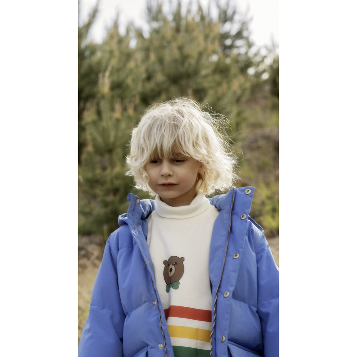 Mini Rodini Off-white Björn Stripe Sweatshirt