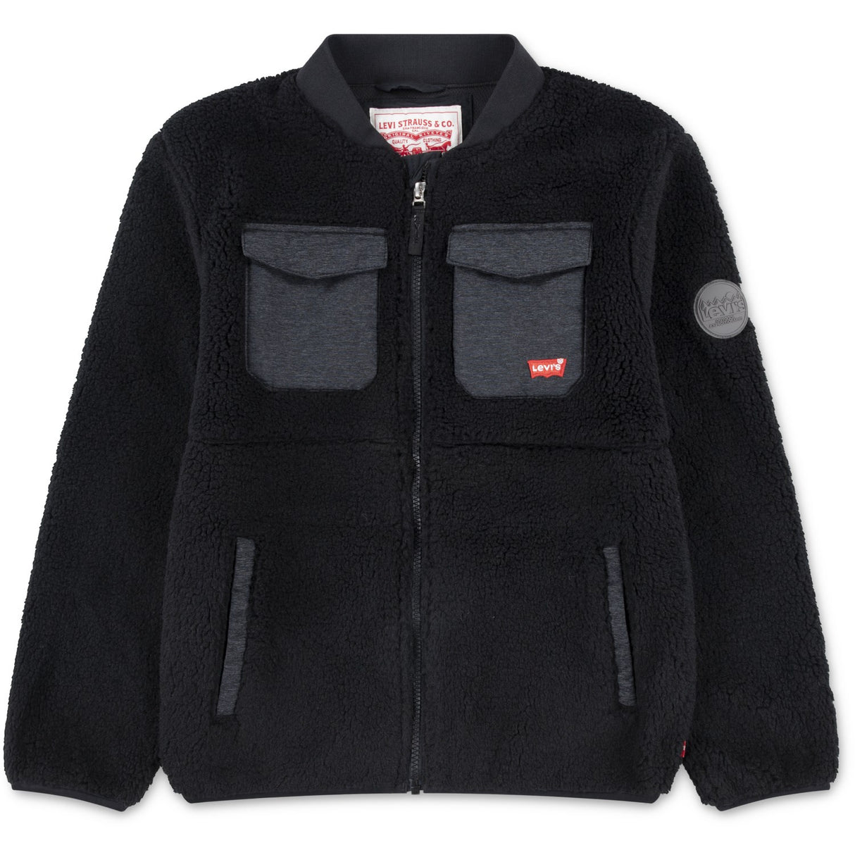 Levi's Jet Black Utility Sherpa Jacka