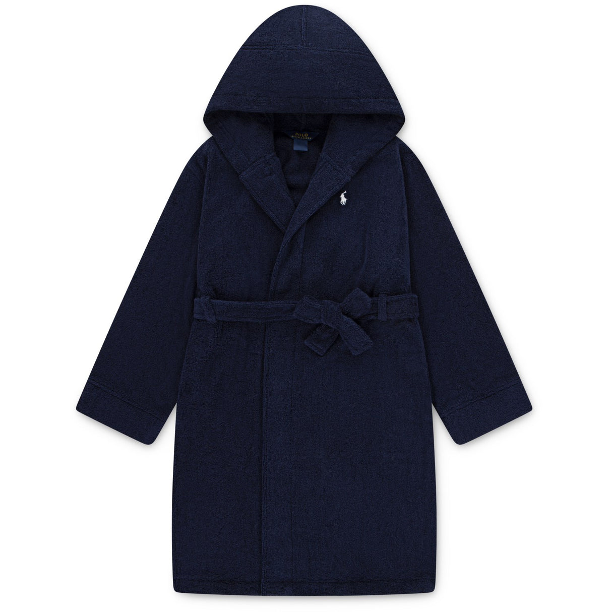 Polo Ralph Lauren Refined Navy Hooded Plys Terry Bathrob