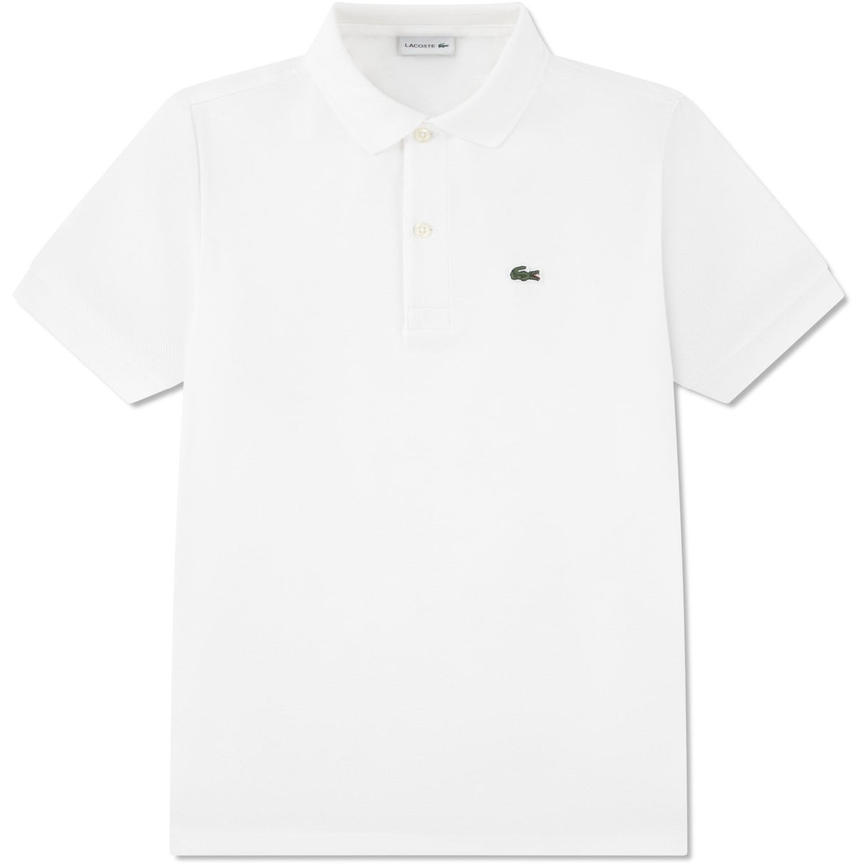 LACOSTE Blanc Non-Organic Petit Pique Pikétröja