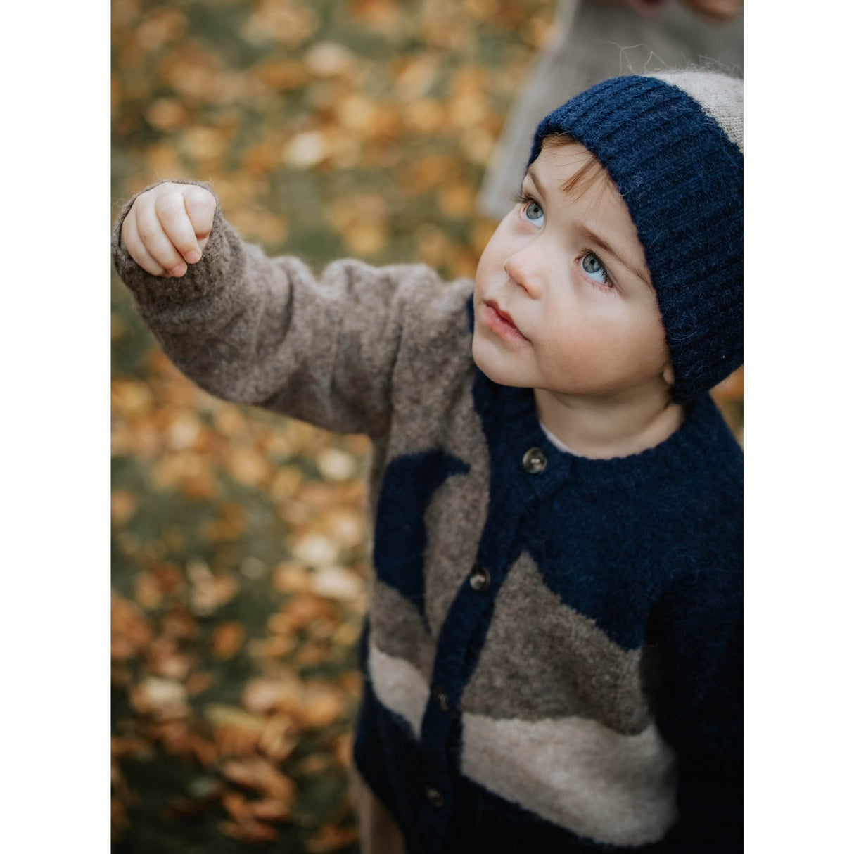 Fliink Pine Bark Star Alpaca Moon Beanie