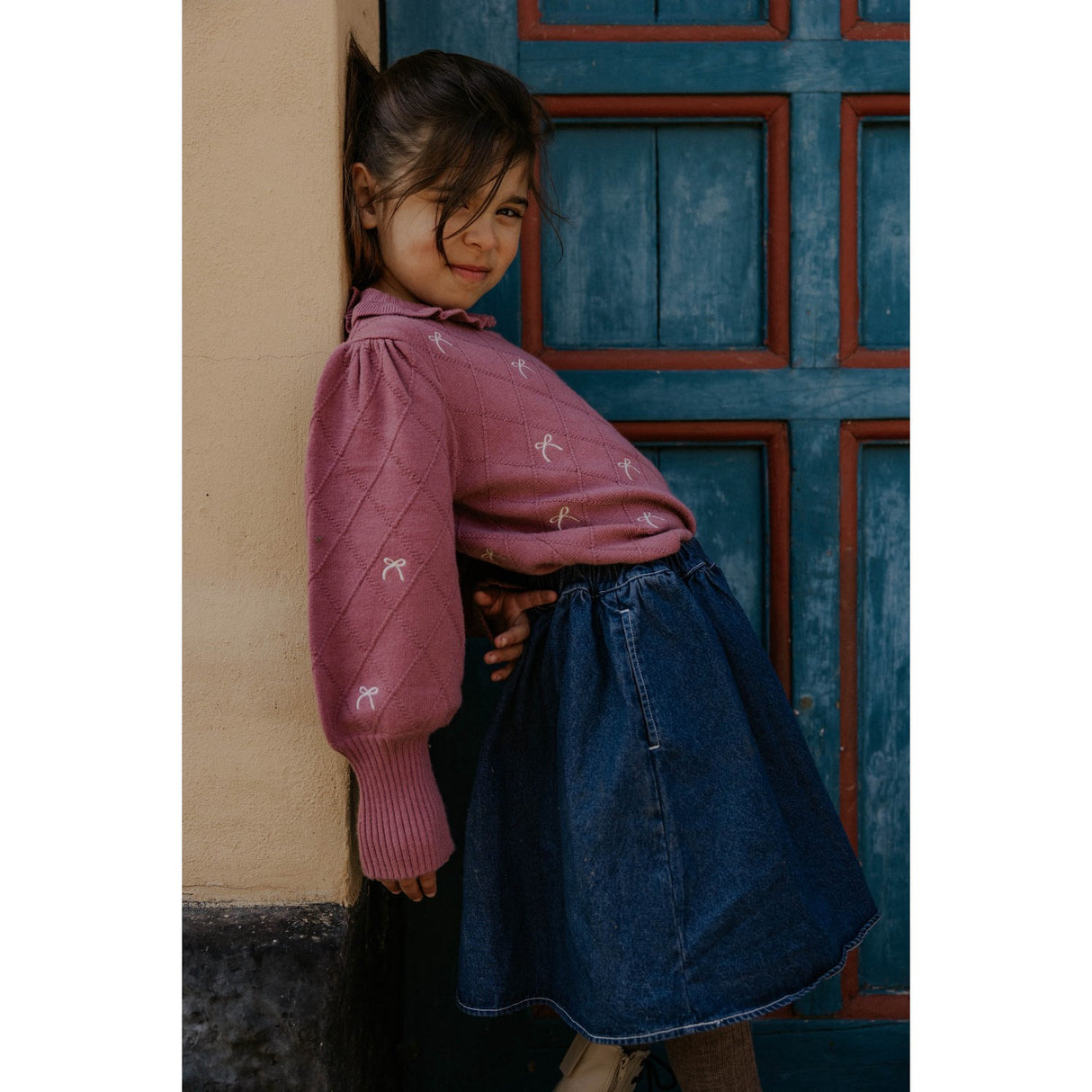 Fliink Dark Denim Blue Don Denim Kjol