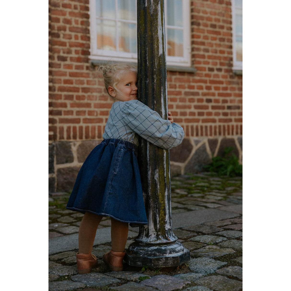 Fliink Dark Denim Blue Don Denim Kjol