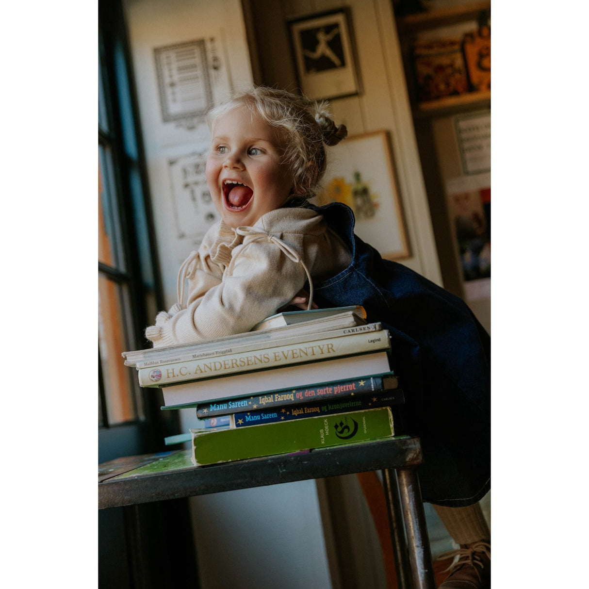 Fliink Dark Denim Blue Don Denim Overalldress