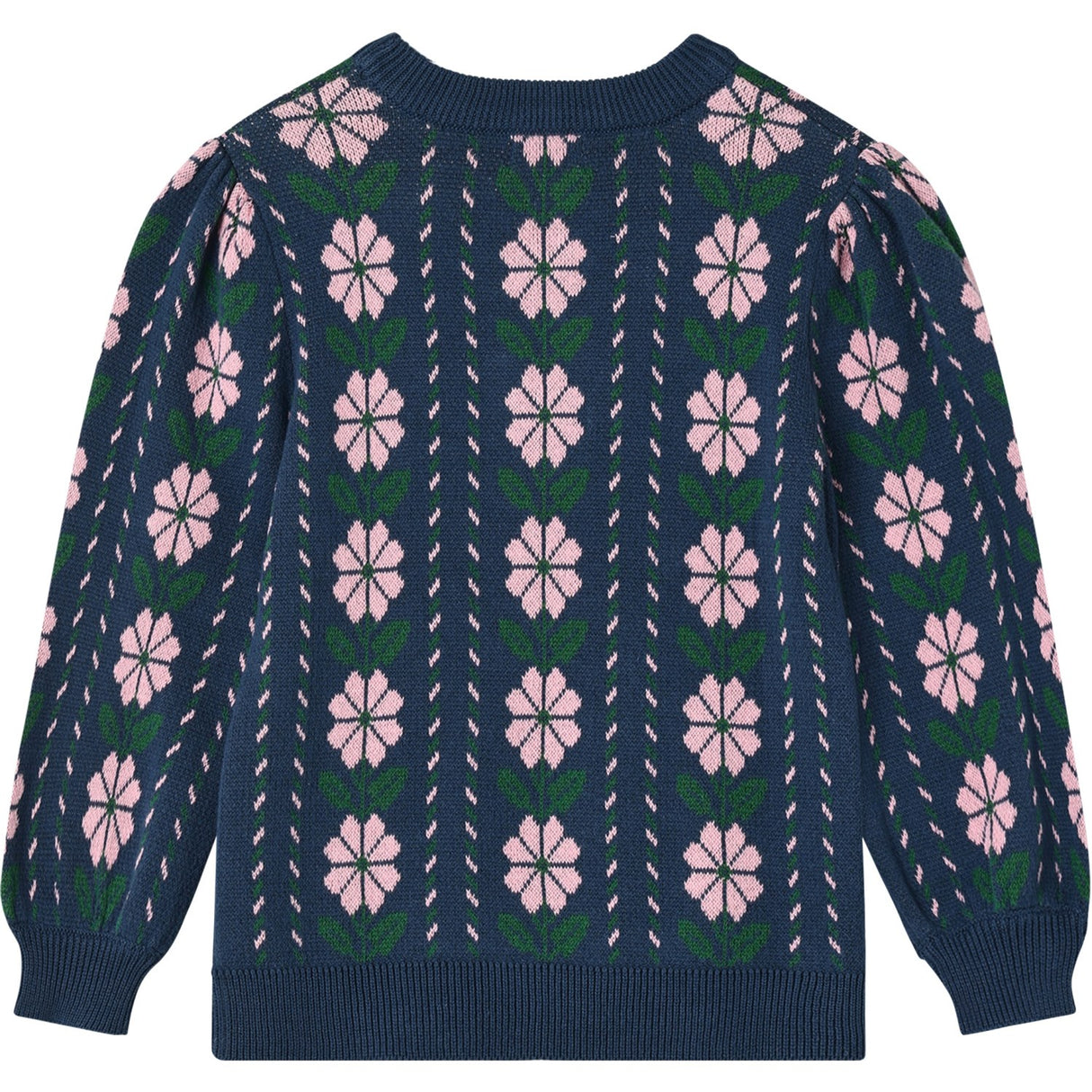 Fliink Insignia Blue Garden Stickad Blus