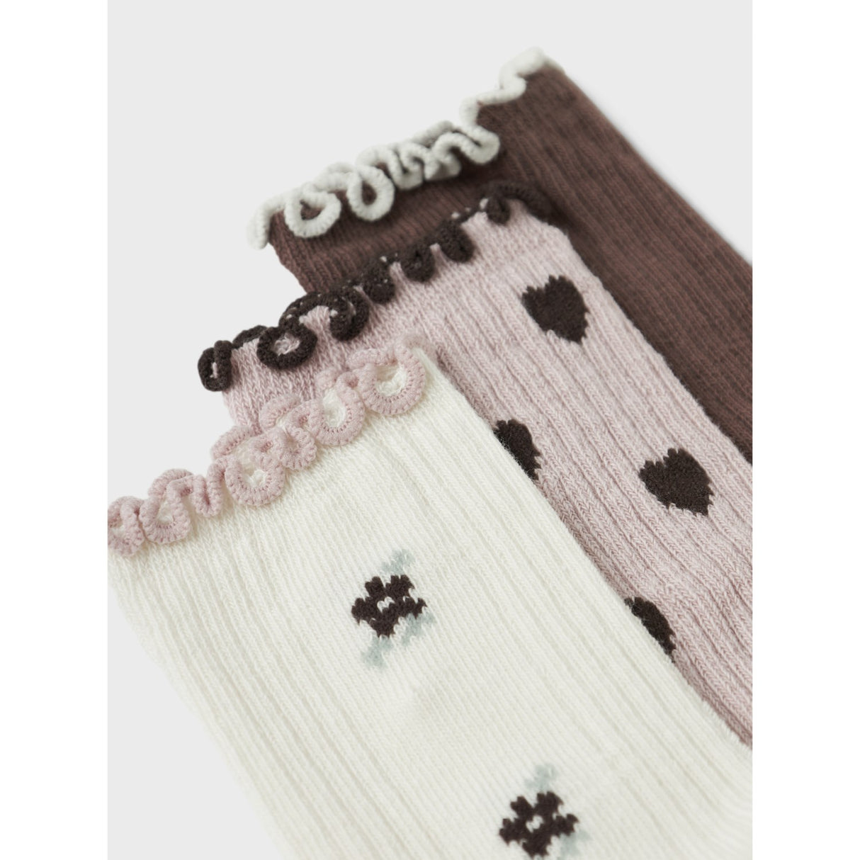 Name It Peppercorn Nmfnetti 3-Pack Strumpor