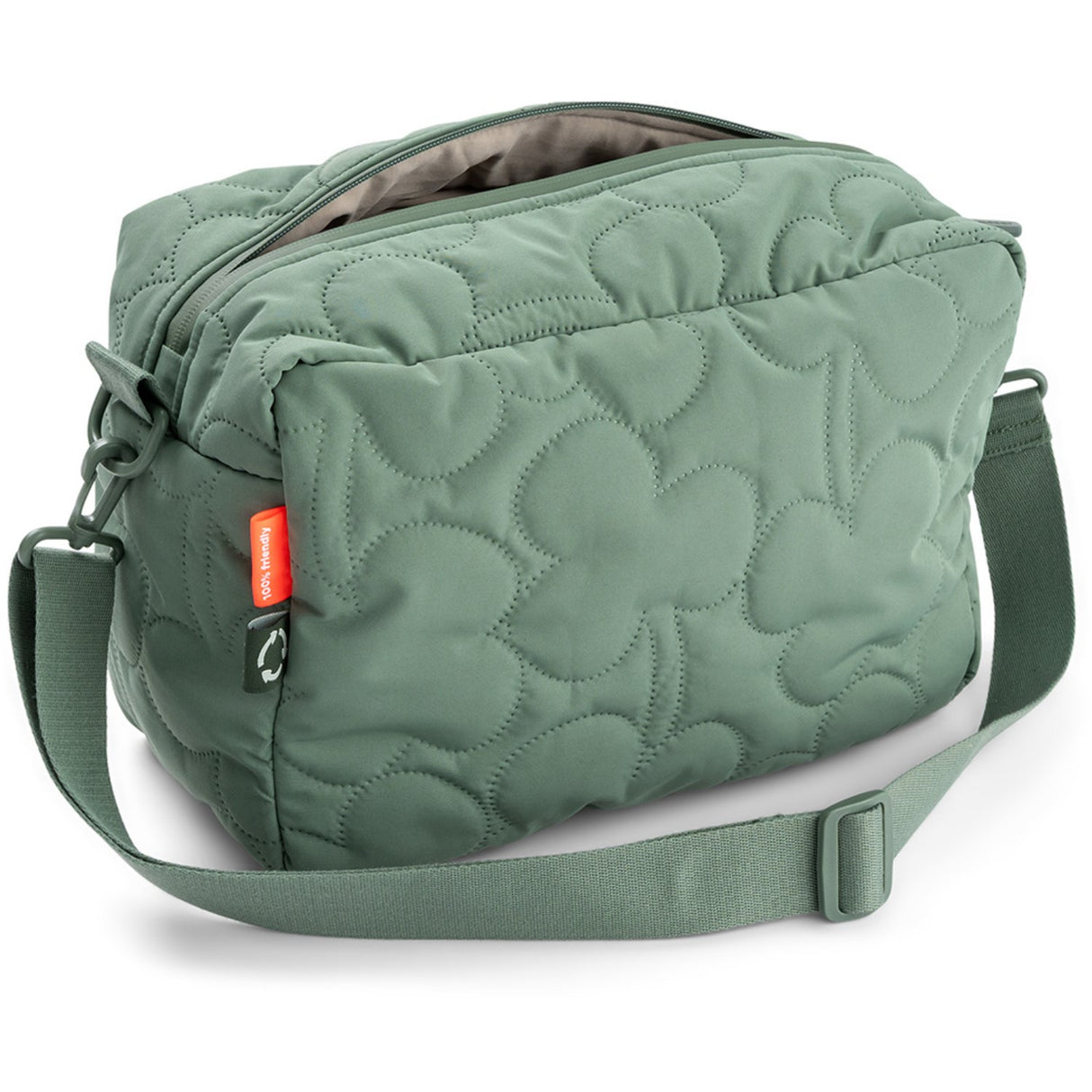 DonebyDeer Green Quiltad Barnevognstaske