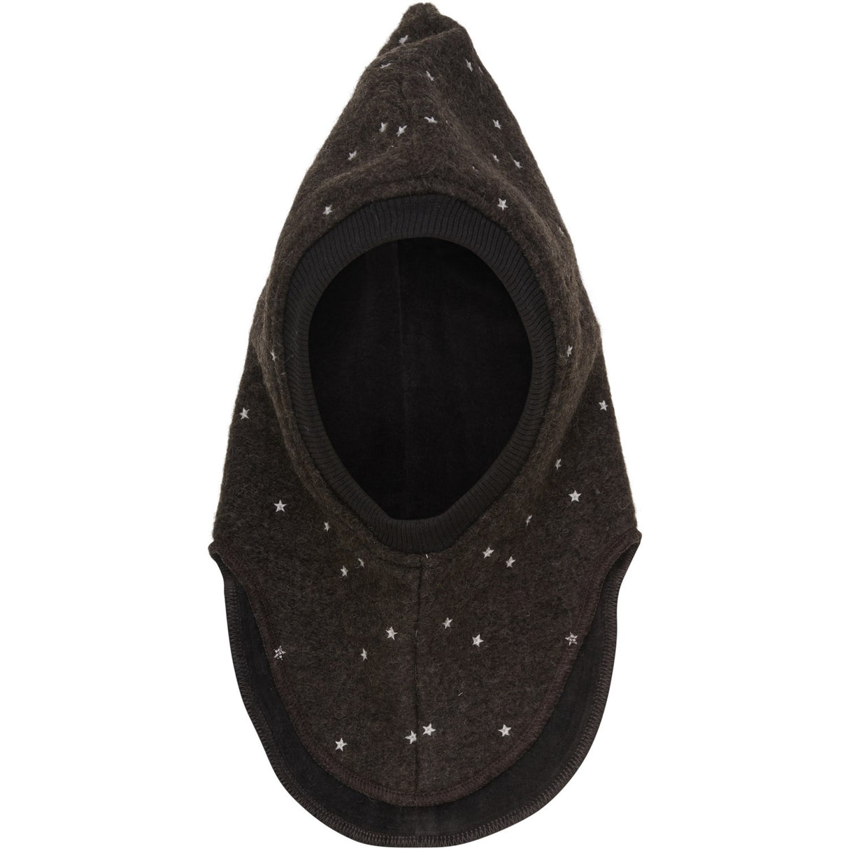 Huttelihut Dark Brown Melange Elefanthatt All Över Emb. Ull