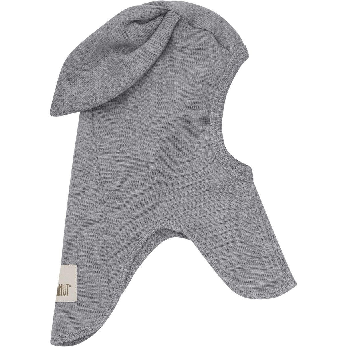 Huttelihut Medium Grey Melange Elefanthatt Ears Ull Rib