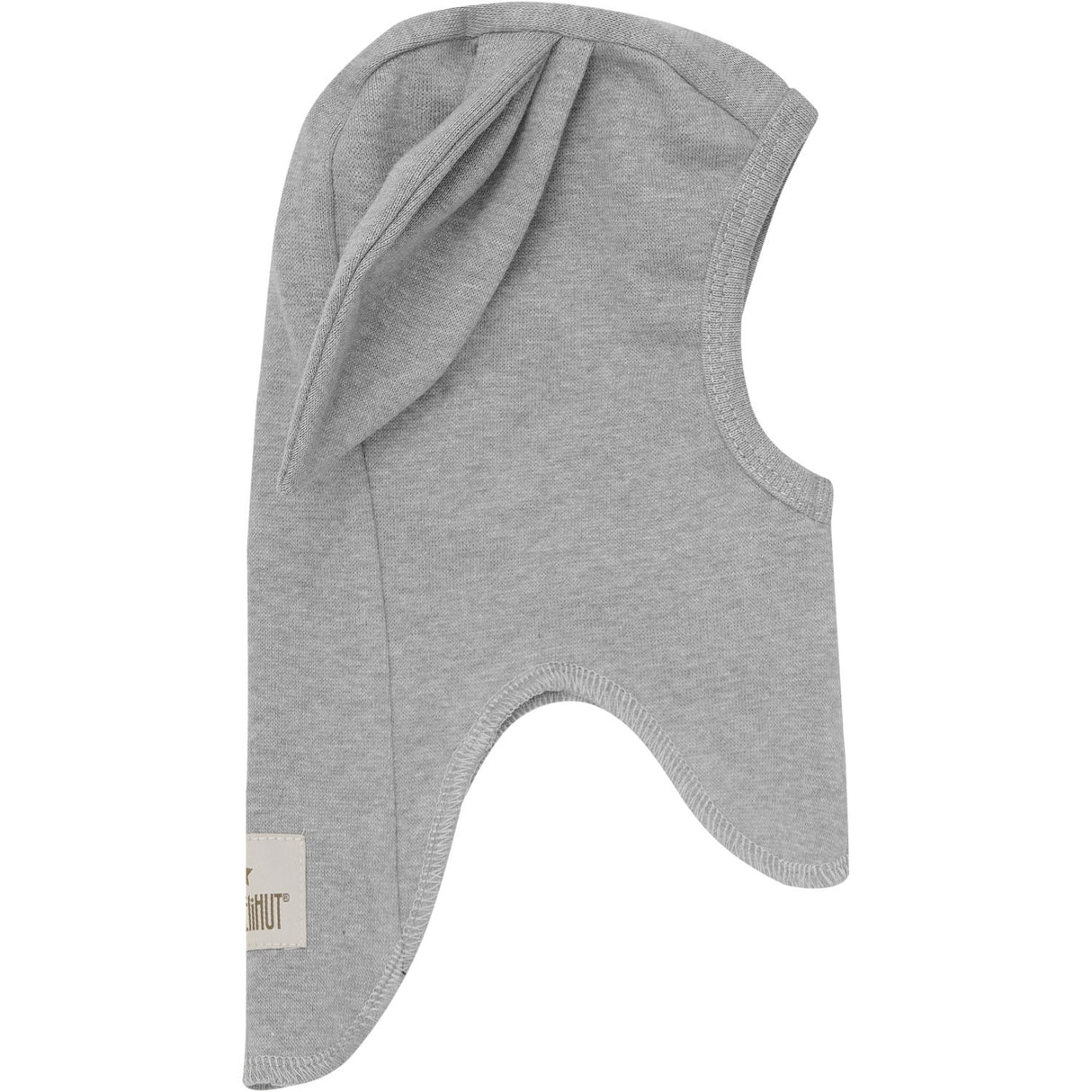 Huttelihut Medium Grey Melange Elefanthatt Ears Bomull Rib
