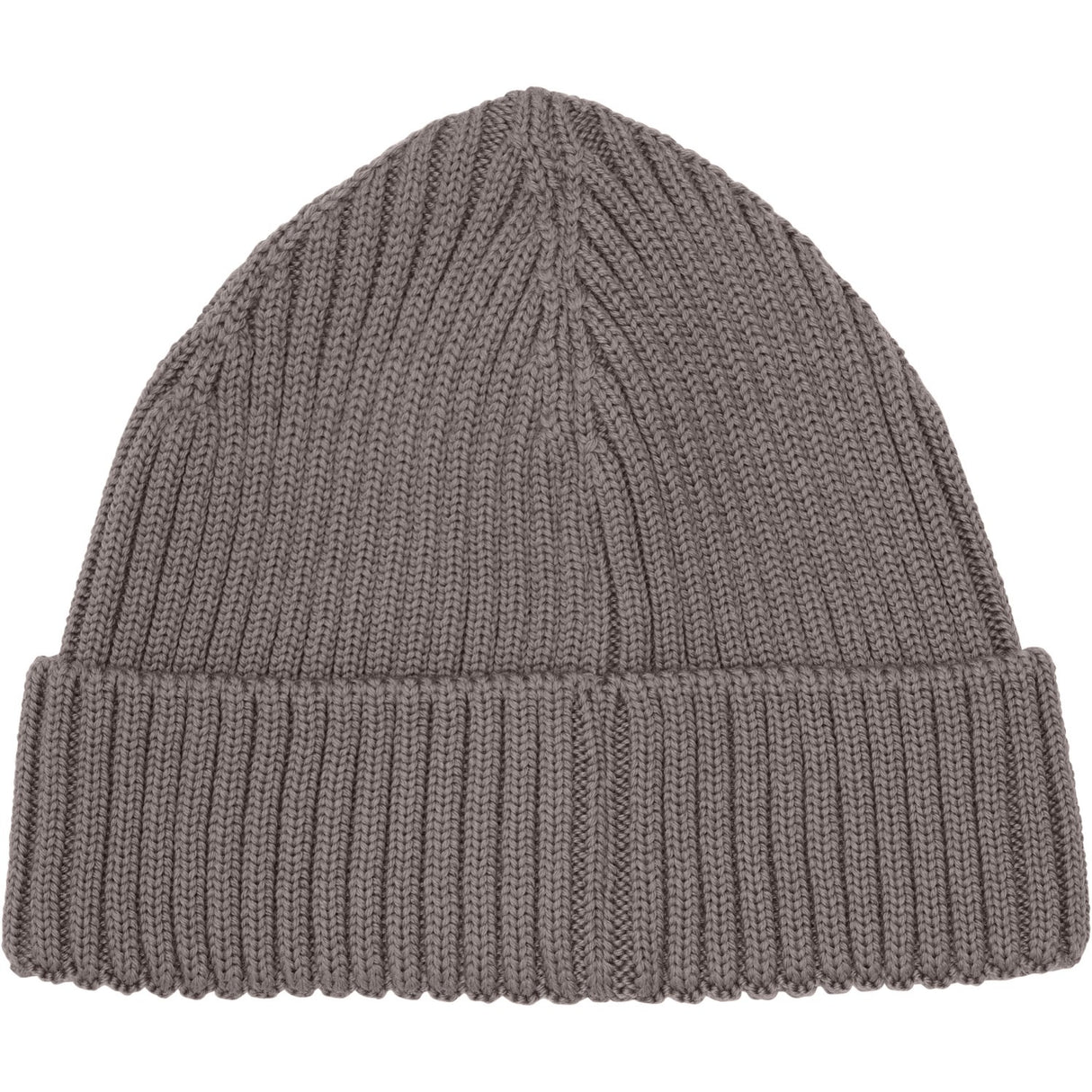 Huttelihut Brown Melange Beanie Ull Stickad