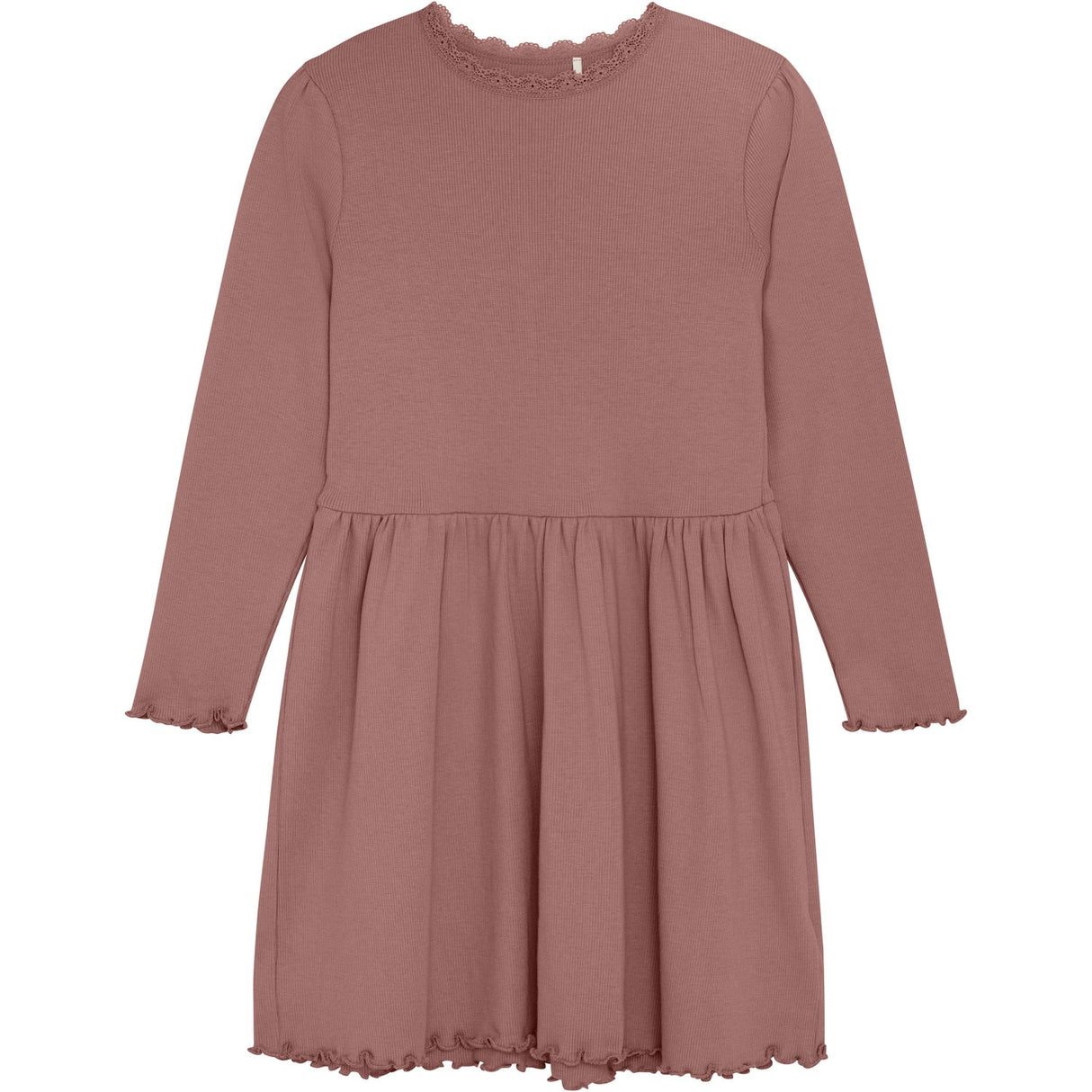 Huttelihut Burlwood Klänning Ls Rib