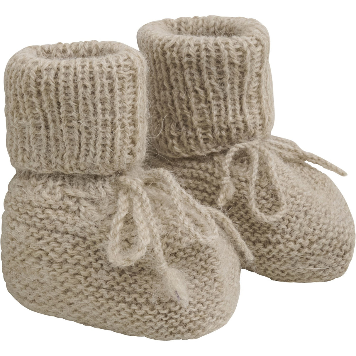 Huttelihut Camel Melange Footies Alpaca Ull Stickad