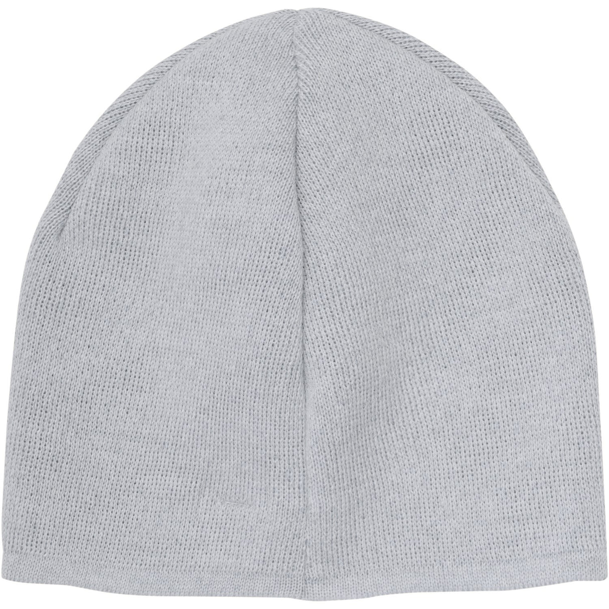 Huttelihut Medium Grey Melange Beanie Solid Ull Stickad