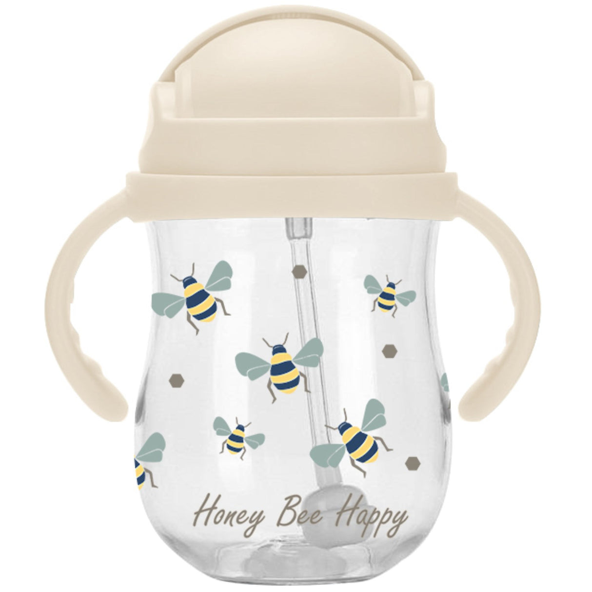 Vanilla COPENHAGEN Transparent Strån Flaska Tritan Honeybee 300 Ml