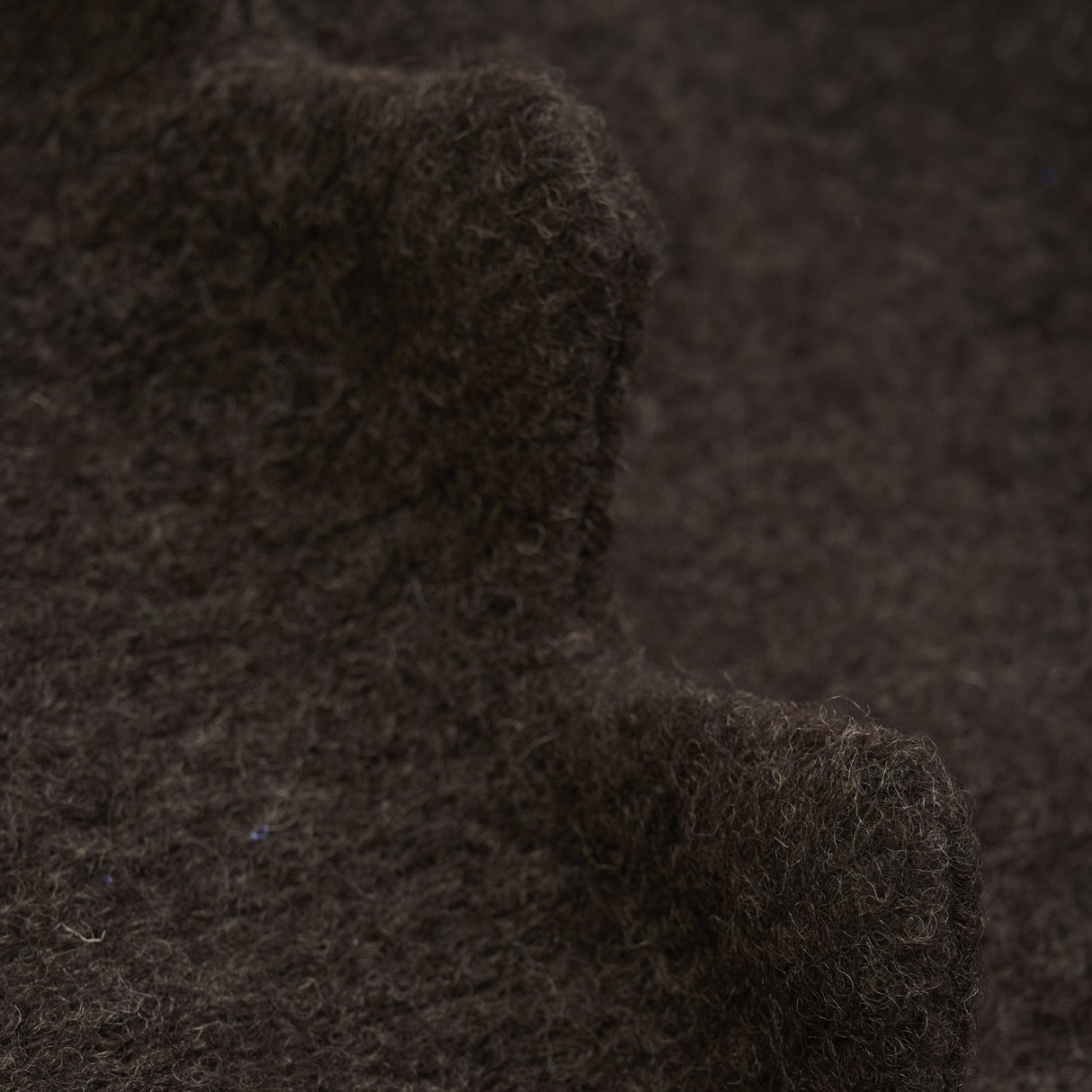 Huttelihut Dark Brown Melange Elefanthatt Triangles Ull