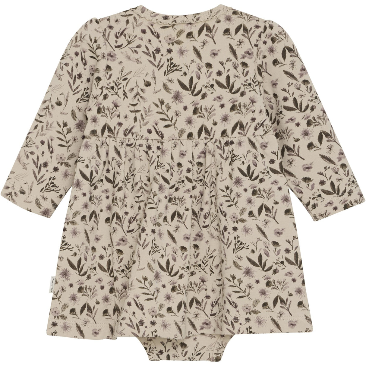 Minymo Smoke Gray Klänning LS AOP Sweat