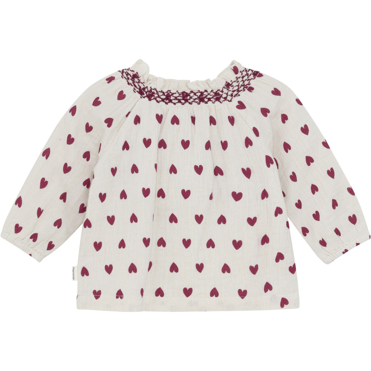 Minymo Eggnog Blus LS AOP