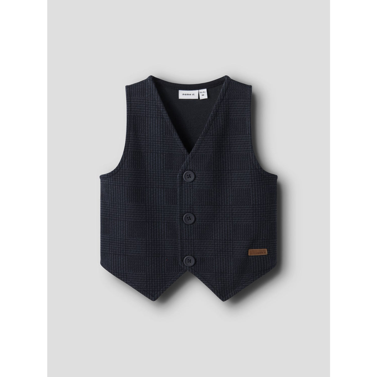 Name It Navy Blazer Check Nmmrobino Väst Unb
