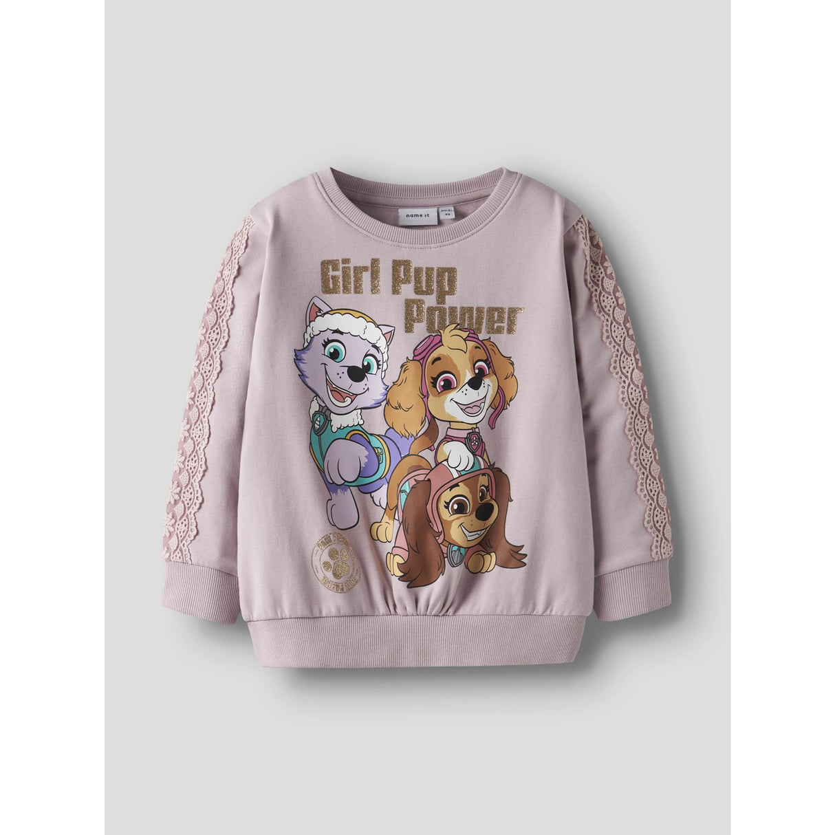 Name It Keepsake Lilac Nmfnaba Paw Sweat Bru Cplg