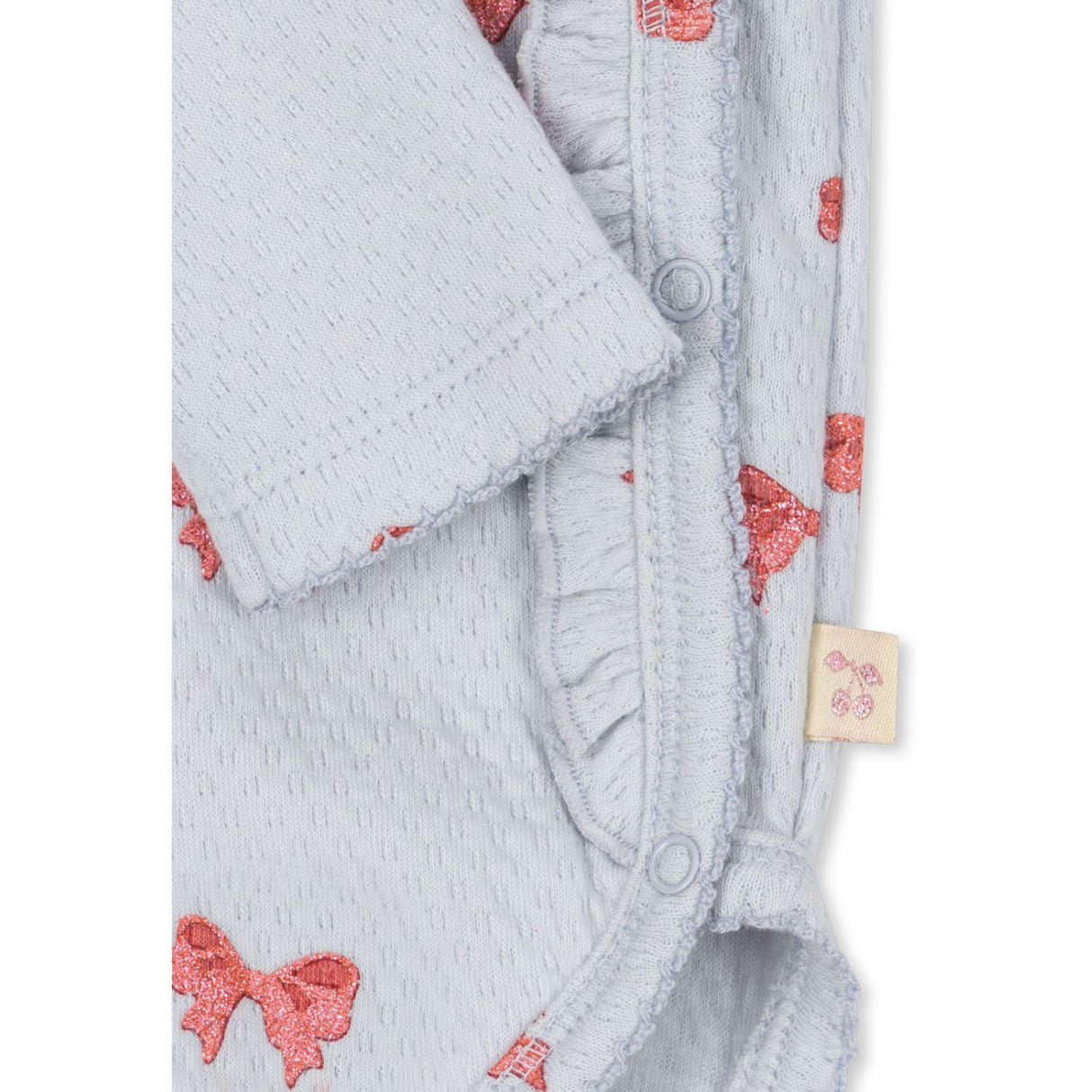 Konges Sløjd Rosia Blue Bow Sui Newborn Frill Body GOTS