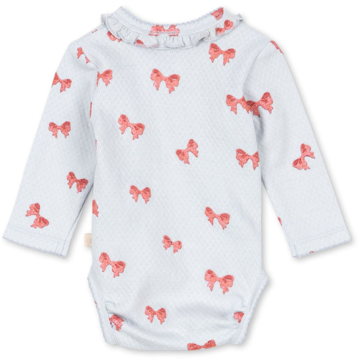 Konges Sløjd Rosia Blue Bow Sui Newborn Frill Body GOTS