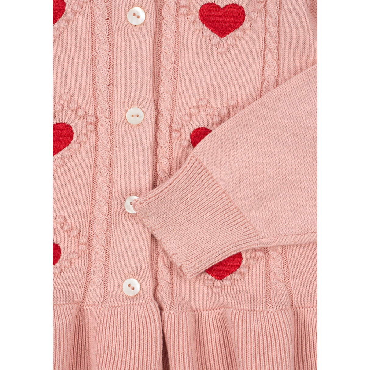 Konges Sløjd Silver Pink Soleil Cardigan GOTS